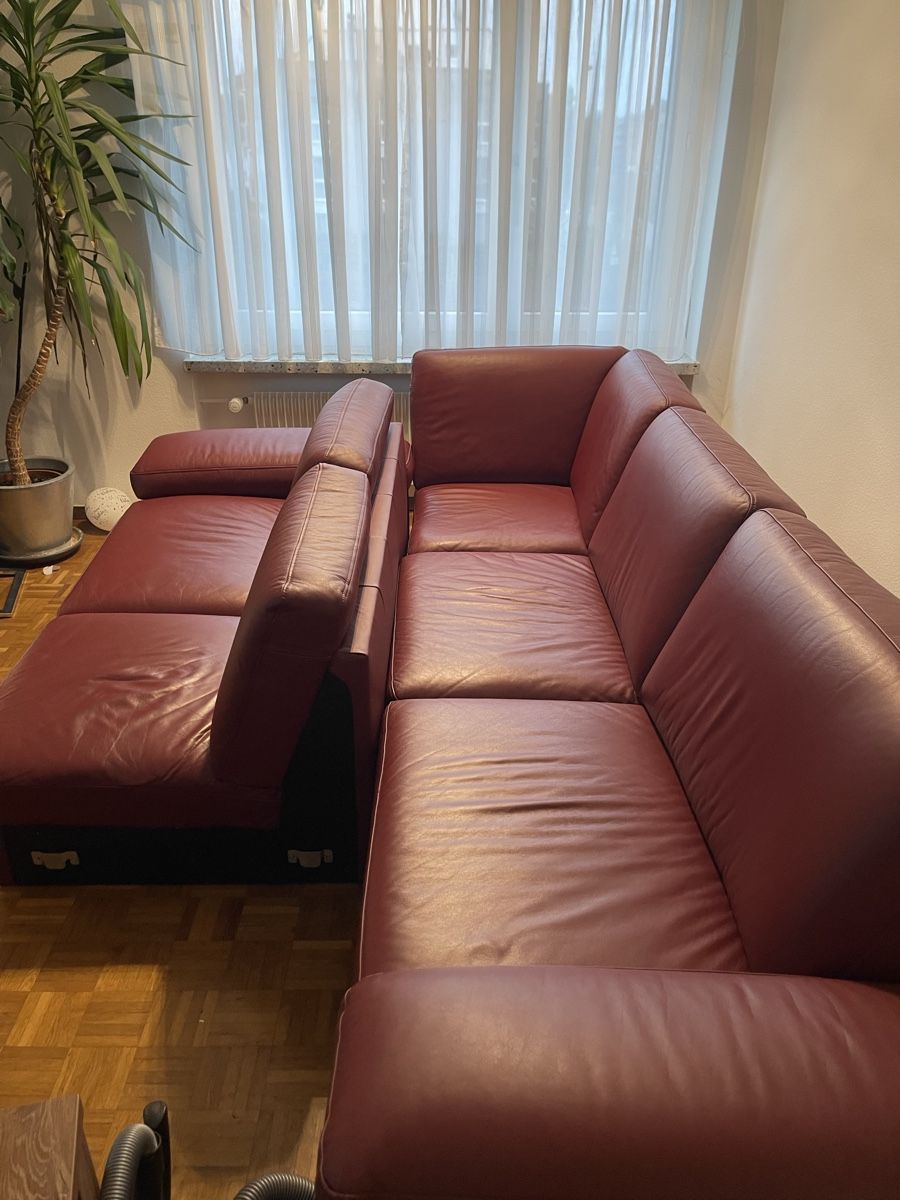 Sofas: Ledersofa / Ecksofa – Gebraucht aus Dübendorf von JP-1126 3