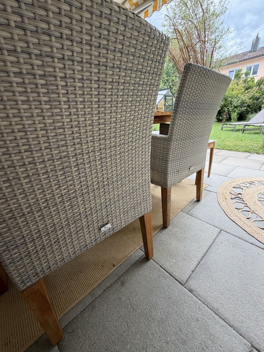 Sedie: 4 hochwertige Polyrattan-Gartenstühle – Usato da Amriswil venduto da nic_vq6k 2