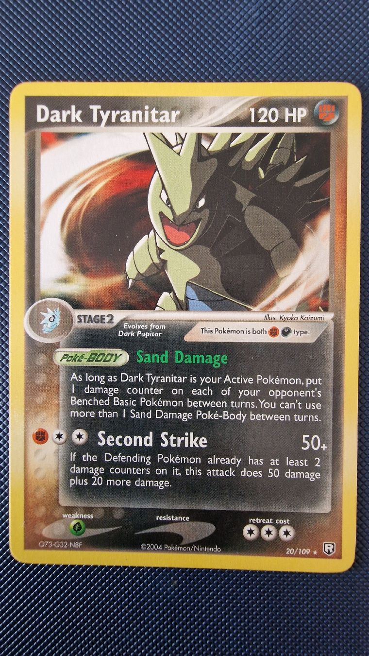 Pokémon Sammelbilder & Trading cards: Dark Tyranitar #20 – Pokémon Team Rocket Returns – Gebraucht aus Veytaux von PocketMonster