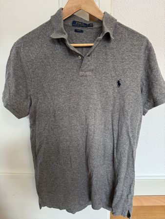 Polo Ralph Lauren Poloshirt grau Slim Fit Grösse L