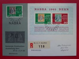 1965, W43 +Nr.429, NABRA-Brief Bern, FDC mit Illustration !