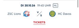 ZSC Lions vs HC Davos