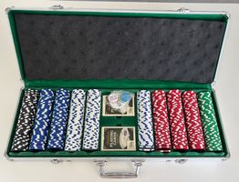 Profi Poker-Alukoffer 500 Casino Chips - Zustand sehr gut