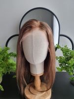Echthaar Perücke. Klebefrei. Neu