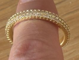Luxus Elegante Gr. 17/7 Ring Memoire Farbe: Gold