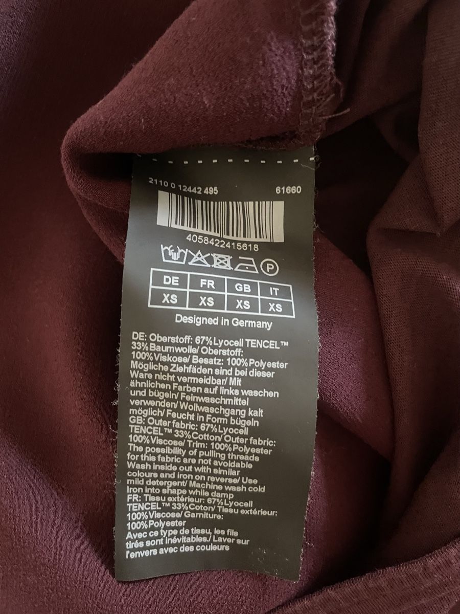 Hallhuber Camicette: Hallhuber Bluse bordeaux Grösse XS – Usato da Dallenwil venduto da nay_2mht 2