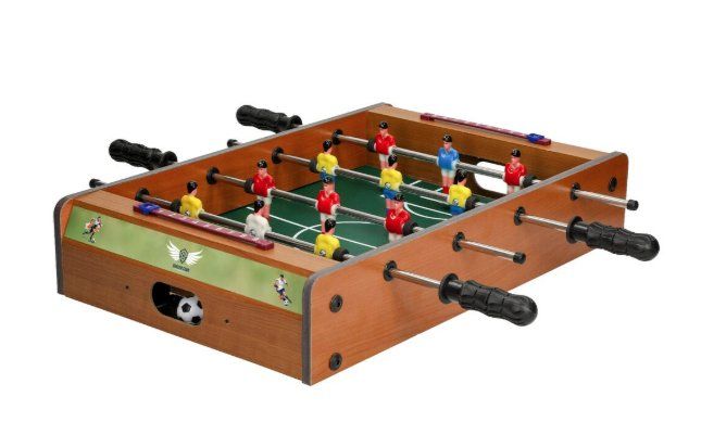 Giochi: Mini Tischkicker - kompakte Grösse, grenzenloser Spass – Nuovo e nell'imballaggio originale da Schwerzenbach venduto da tomschl 4