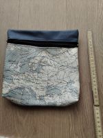Vintage Landkarten Täschli / Necessaire, Top Zustand!