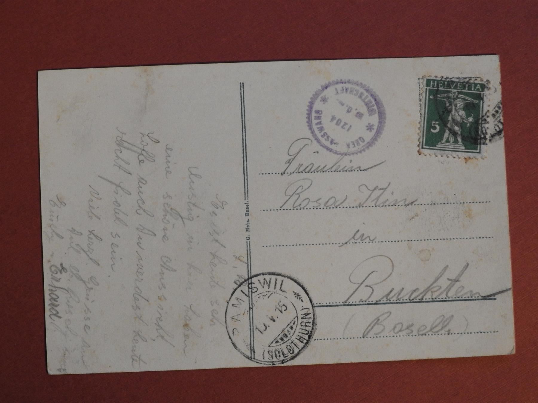 Cartoline postali: Alpenpanorama Passwangen mit Wirtschaft – Usato da Rain venduto da 999-800-K 1