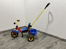 Puky Dreirad mit Schiebestange und Trittbrett