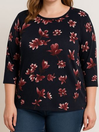 Gr L Strick pulli Damen Dunkelblau Herbst 502