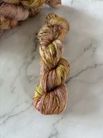 Merino et soie teinte à la main