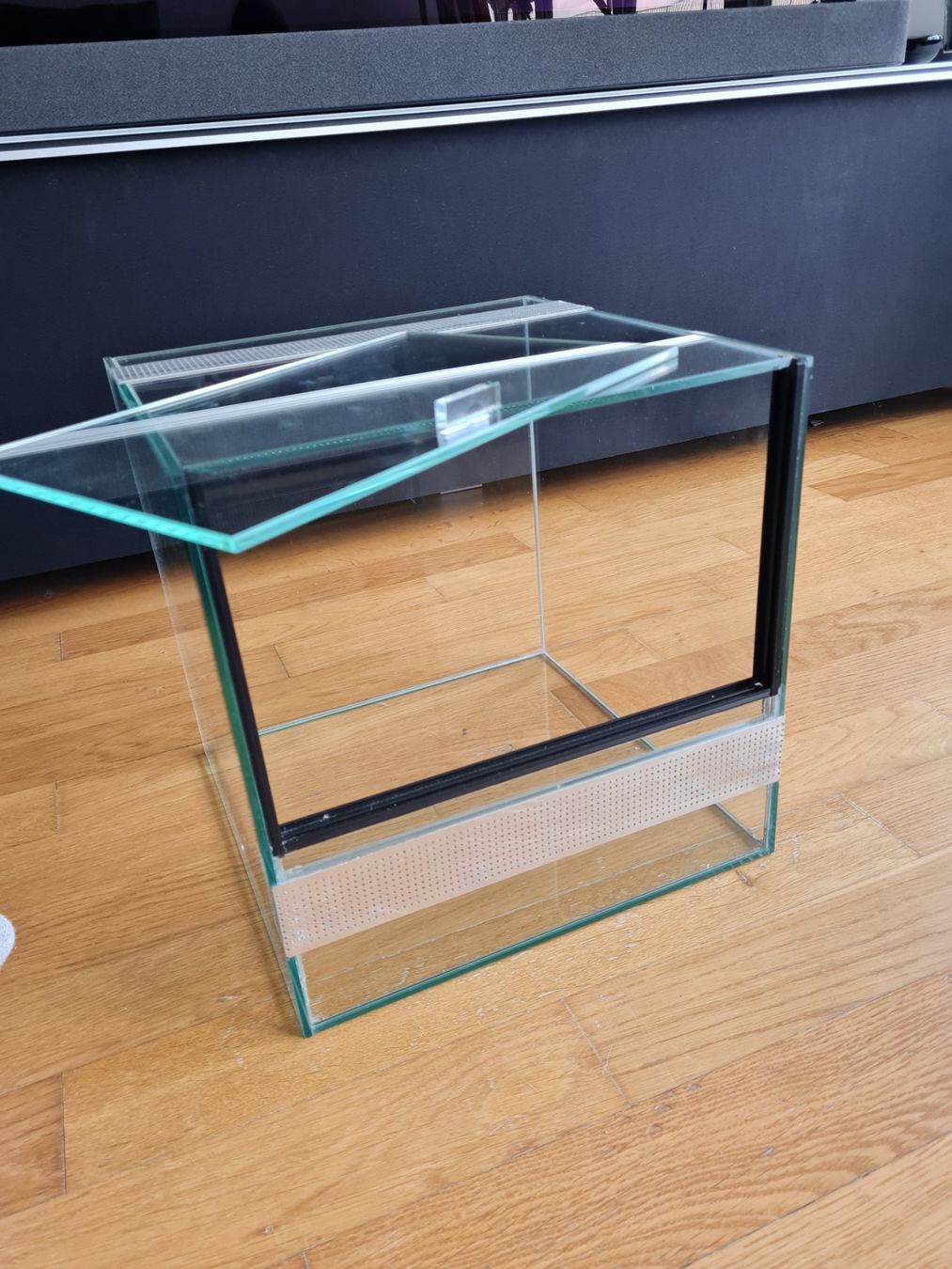 Terrarium: Terrarium 30x30x30 cm aus Glas mit Lüftungsgittern – Gebraucht aus Bern von luc_2nyt 1