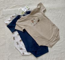 3er-Pack Baby Body Gr. 86 – NEU mit Etikett, Hunde-Motiv