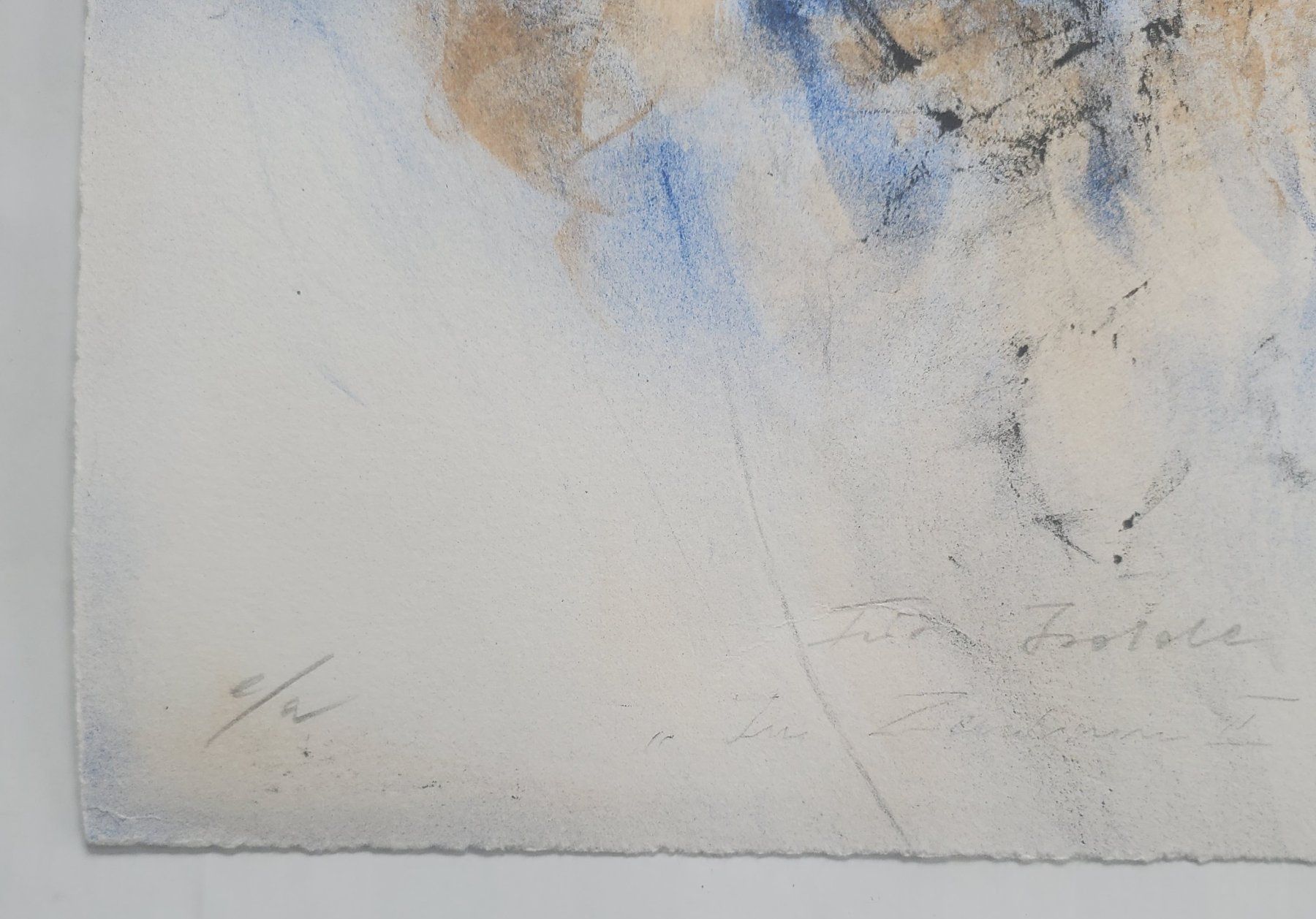 Grafica & Litografie: Originale Kunst Abstraktes e/a handsigniert betitelt Widmung – Usato da Opfikon venduto da Diversamente 2