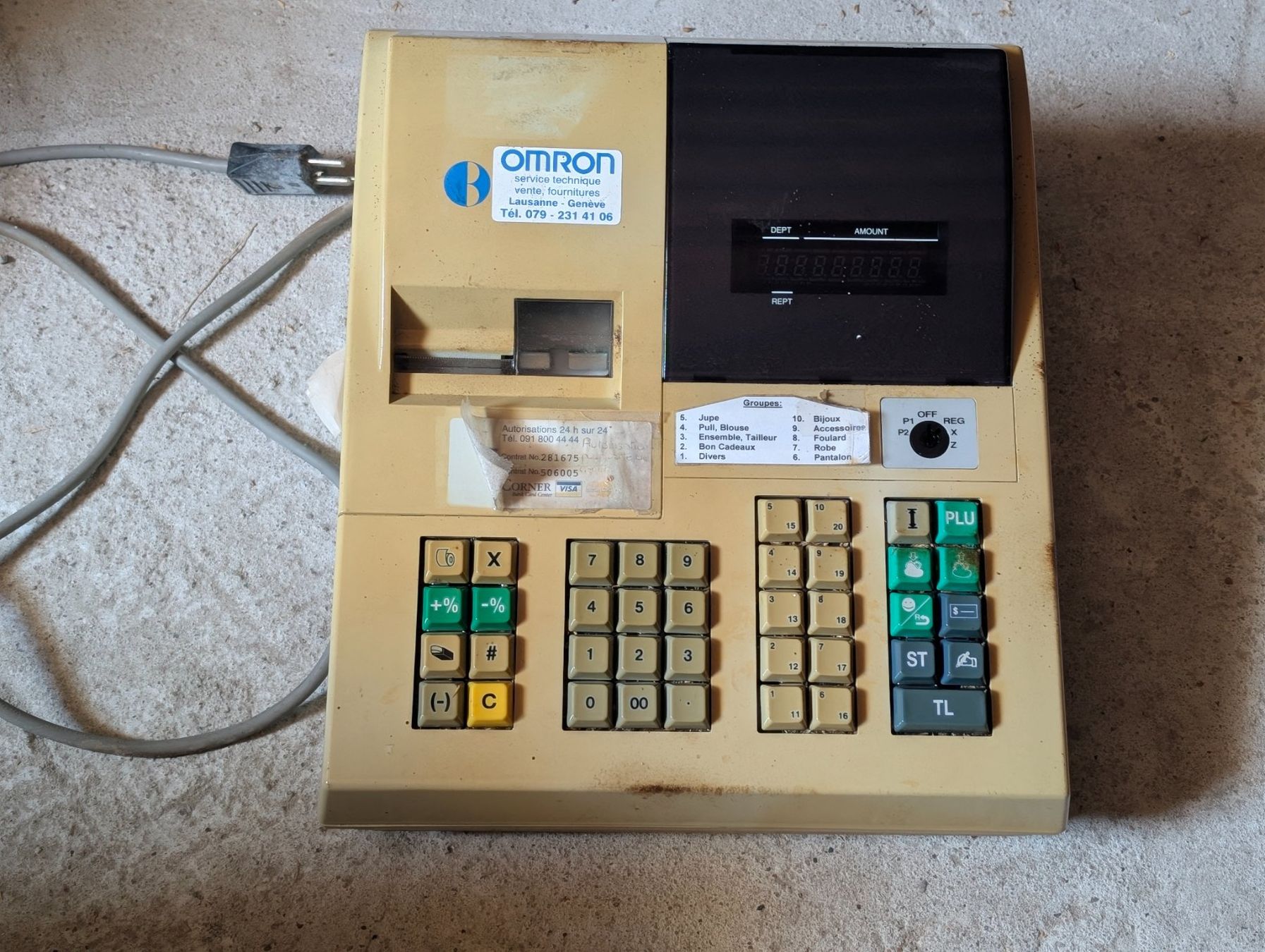 Omron Kassen: Caisse enregistreuse vintage OMRON – Defekt aus Daillens von cla_sj2w 2