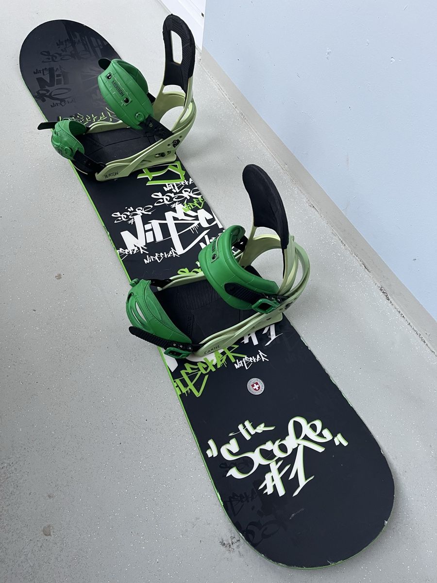 Nidecker Board: Nidecker Score Snowboard 148cm inkl. Bindung – Usato da Horgen venduto da pupcia01