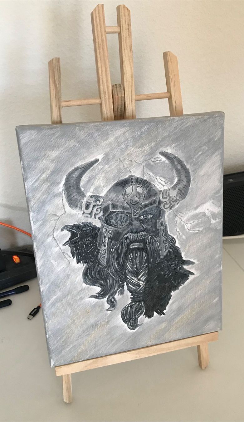 Dipinti: Bild Viking Odin Gott – Nuovo (secondo la descrizione) da Oberwil BL venduto da scorpio70 1