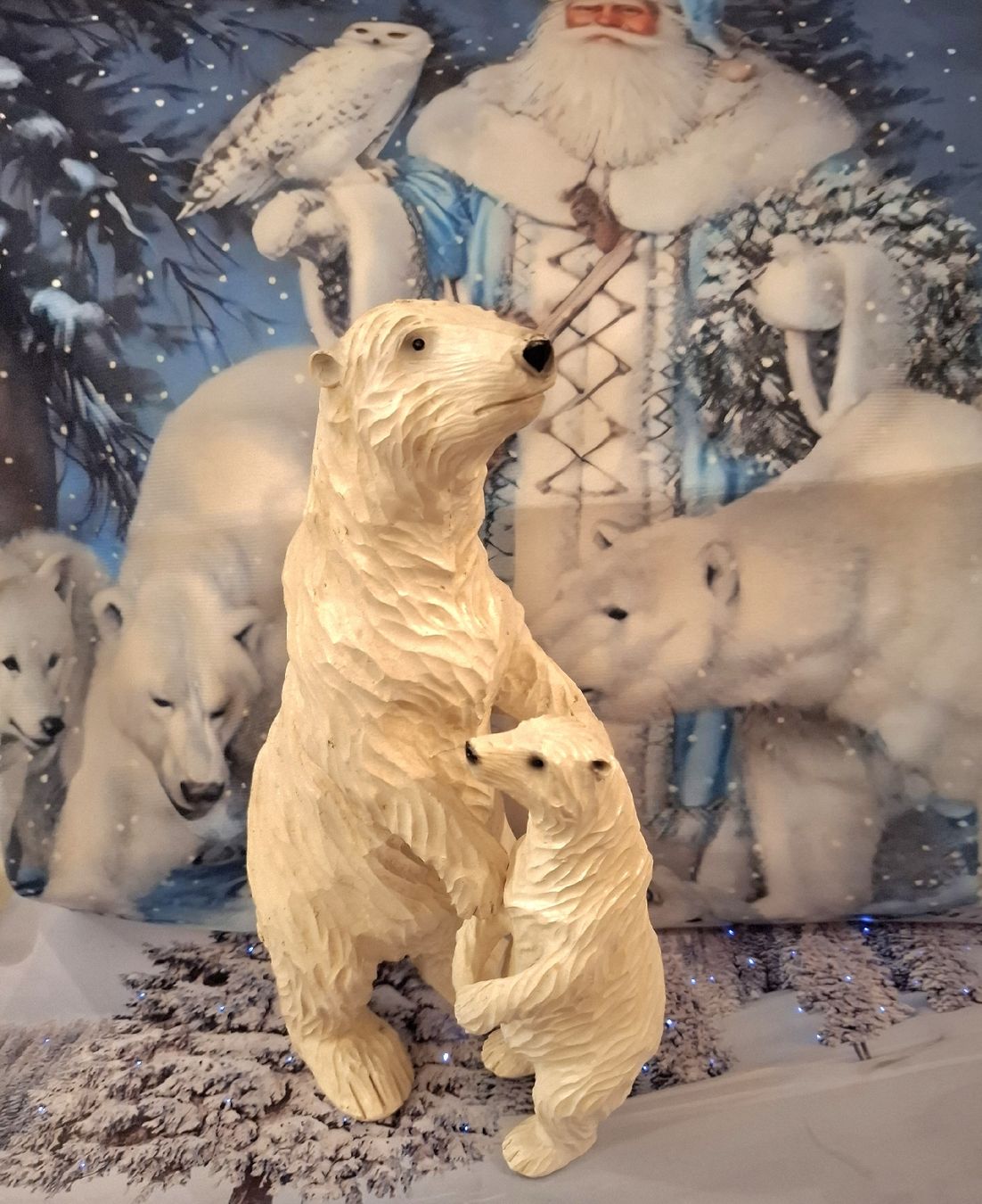 Tutte le decorazioni: ESKIMO MÄDCHEN MIT 2 EISBÄREN UND KISSEN – Nuovo (secondo la descrizione) da Gretzenbach venduto da schibaya 2