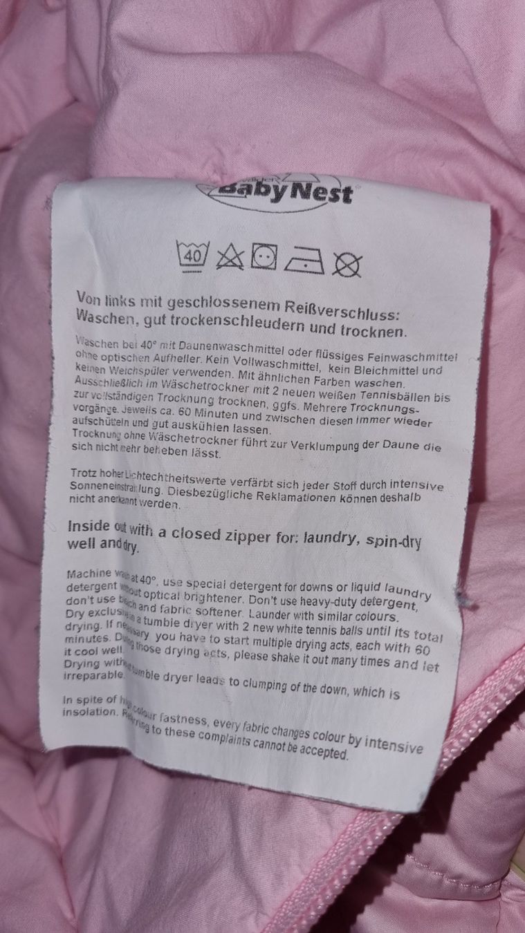 Sacchi a pelo: Wintersack Daunen BabyNest – Usato da Adliswil venduto da Hortulano 3