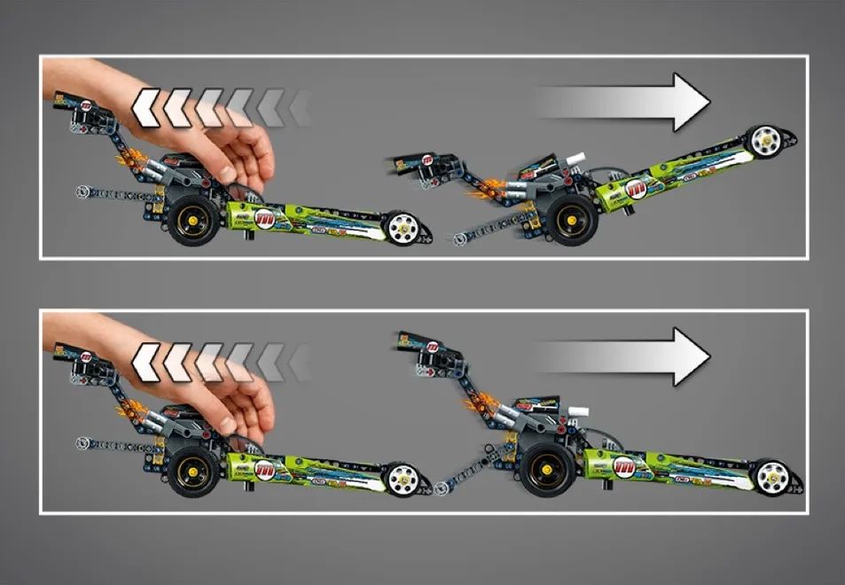 Lego Kit di costruzioni: Lego Technic Dragster Rennauto komplett – Usato da Wabern venduto da libera82 2