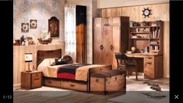 Piratenzimmer: Bett, Schrank, Pult, Truhe.... - Top Zustand!