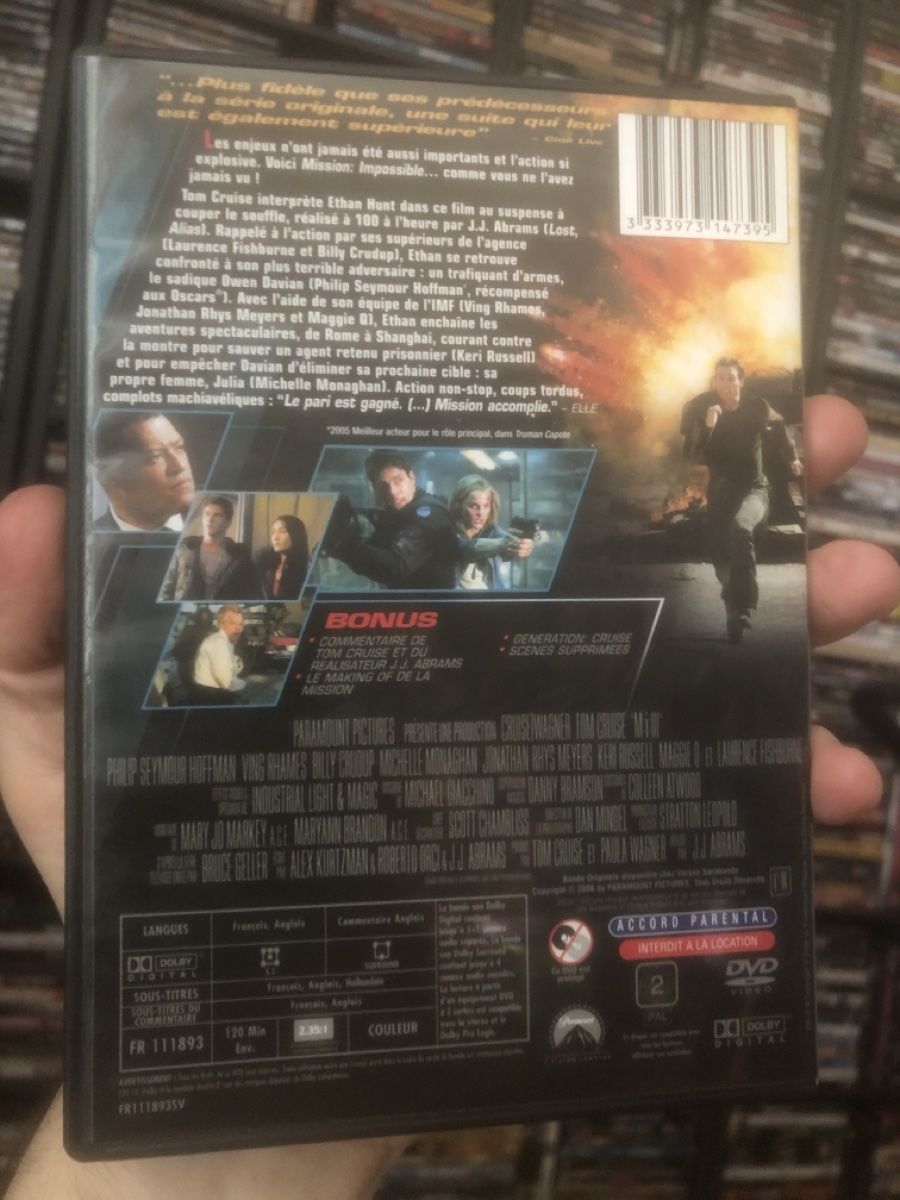 Tutti i DVDs: Mission Impossible: M:I:III dvd – Usato da Lausanne venduto da fransadpop 1