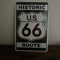 Historic Route 66 Blechschild (30x20cm) USA-Deko – OVP
