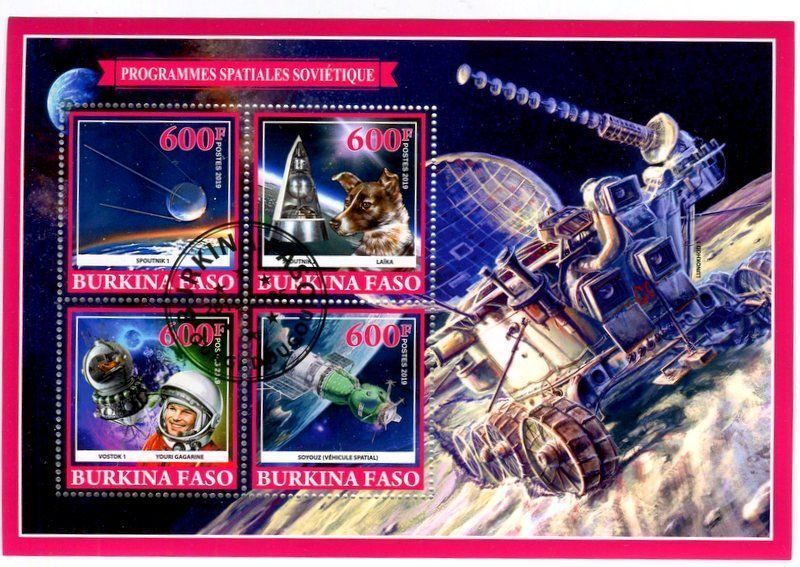 Alle Briefmarken: Block "Raumfahrt". Burkina Faso – Neu und originalverpackt aus Basel von Butsch5