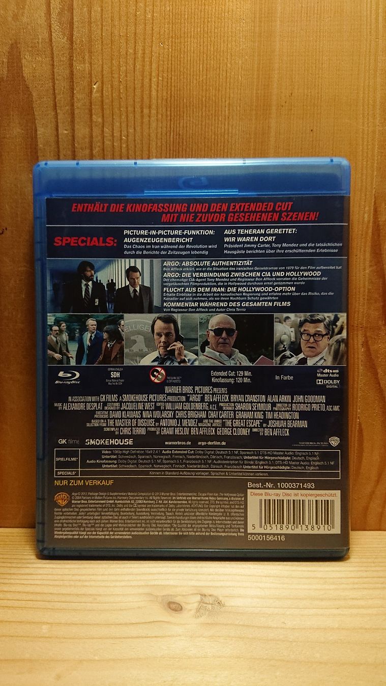 Alle DVDs: ARGO Blu-Ray Extended Cut mit Ben Affleck – Gebraucht aus Wilderswil von Exebub 1