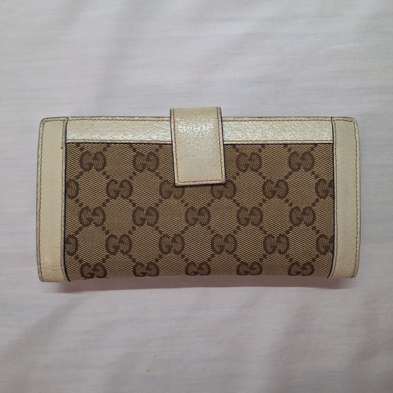 Gucci Portamonete: GUCCI GG LOGO WALLET / CANVAS BEIGE – Usato da Kilchberg ZH venduto da mrmame 1