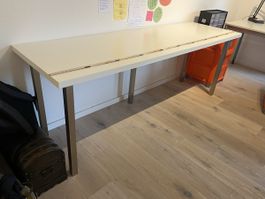 Schreibtisch / Arbeitstisch weiss – 200 x 60 cm IKEA