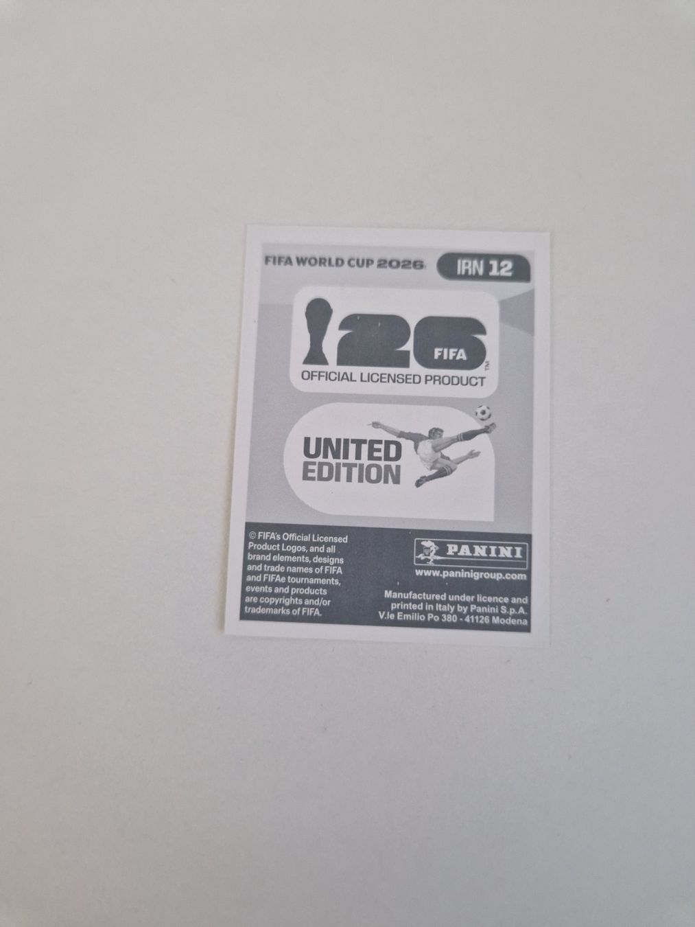 Panini Sammelbilder & Trading cards: Panini Sticker IRN12 – Neu (gemäss Beschreibung) aus Stüsslingen von white_angel86 1