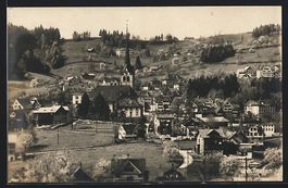 Teufen, Ortsansicht mit zentraler Kirche