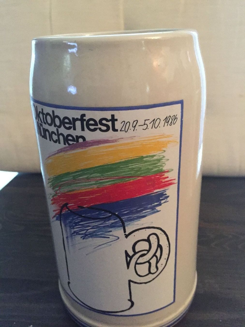 Bicchieri: Oktoberfest Bierkrug 1986 – Usato da Rapperswil SG venduto da Boadioz