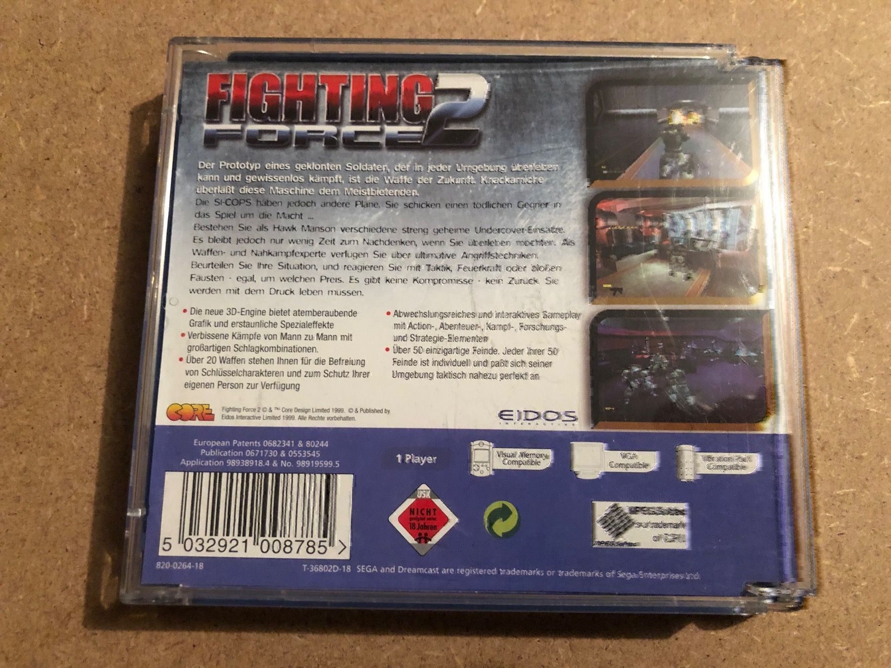 Sega Spiele: Fighting Force 2 für Sega Dreamcast – Gebraucht aus Kestenholz von Matti_11 1