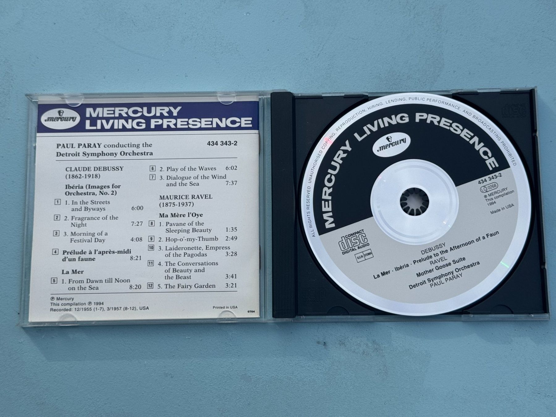 CD: Paul PARAY - Mercury - Debussy – Usato da Basel venduto da Kornblumen 2