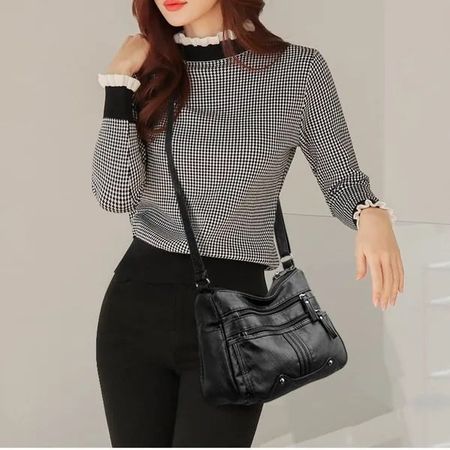 Umhängetasche / Hamdtasche für Damen (schwarz)