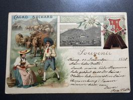Suchard Litho AK Sarnen gel. 1900