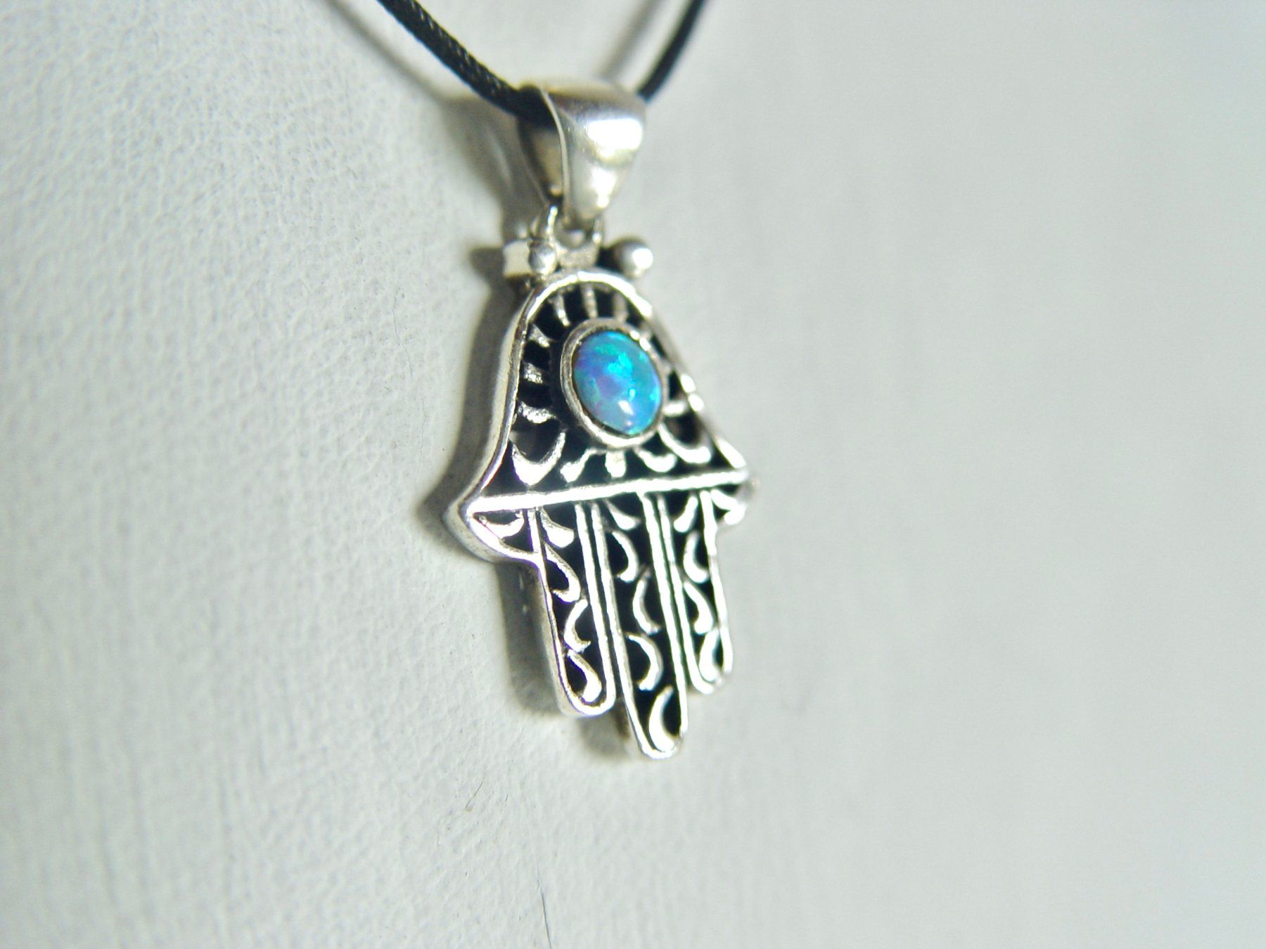 Ciondoli: Fatima Hand (Hamsa) Silber 925 mit Opal – Usato da Henggart venduto da gernli 4