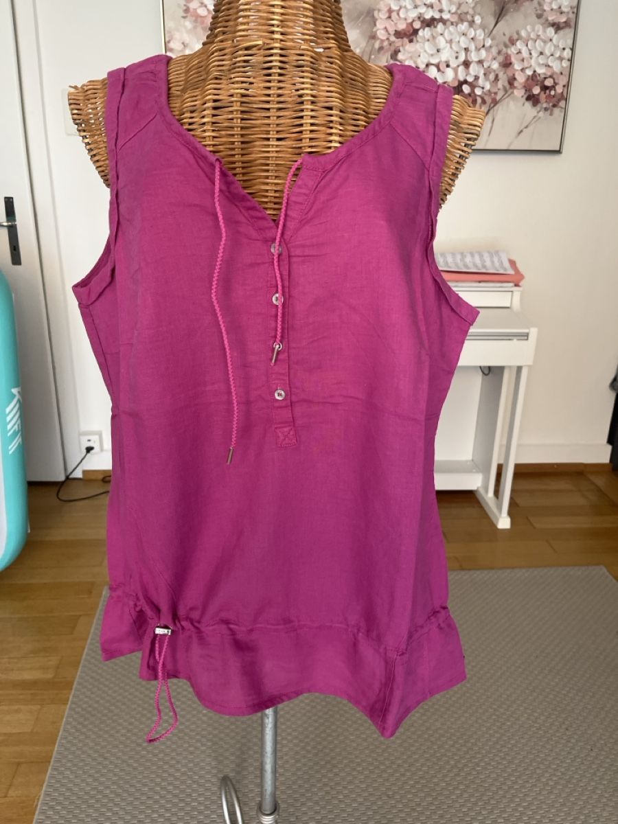 Cecil Top: Leinentop, Cecil, violet, M – Usato da Solothurn venduto da Bobesch08