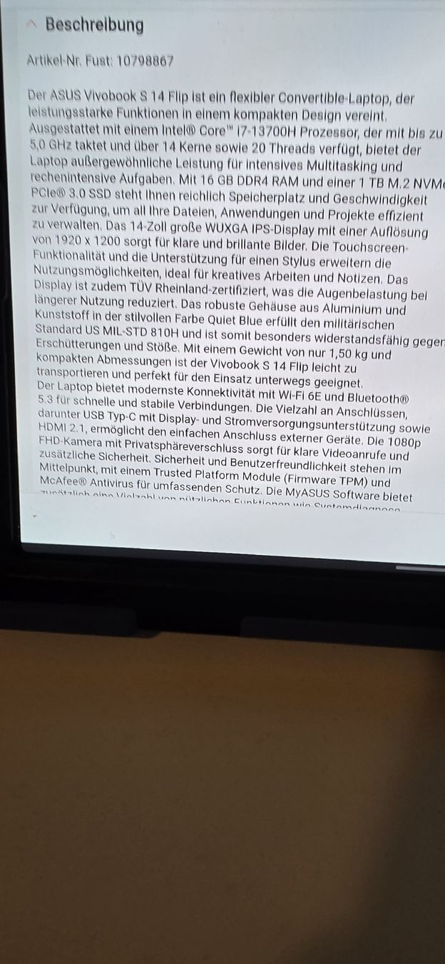 Asus Notebook: Asus, Laptop zu Tap – Nuovo (secondo la descrizione) da Buchrain venduto da bjk_9nwm 4
