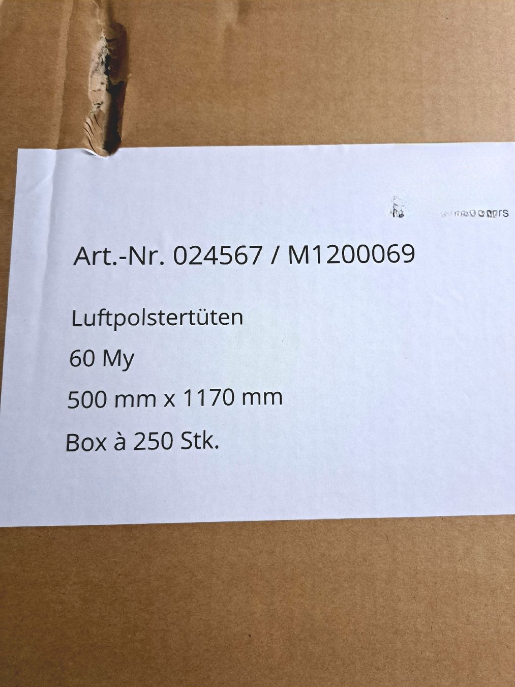 Füllmaterial: 250stk. Luftpolstertaschen  500x1170mm Stopfmaterial – Neu (gemäss Beschreibung) aus Grossdietwil von hufi10 3