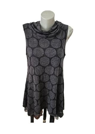 bequemes Strickkleid mit Spitzensaum APRICOT Gr. M