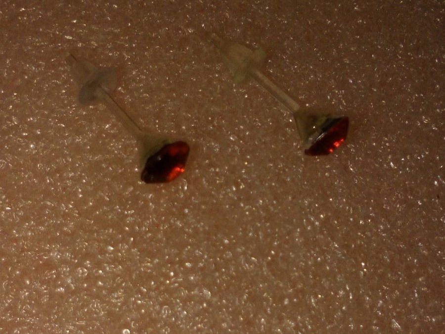Orecchini pendenti & Orecchini a lobo: ohrringe modeschmuck,,rot farbe,,glanzig – Nuovo (secondo la descrizione) da Basel venduto da bijoutrie_4 4