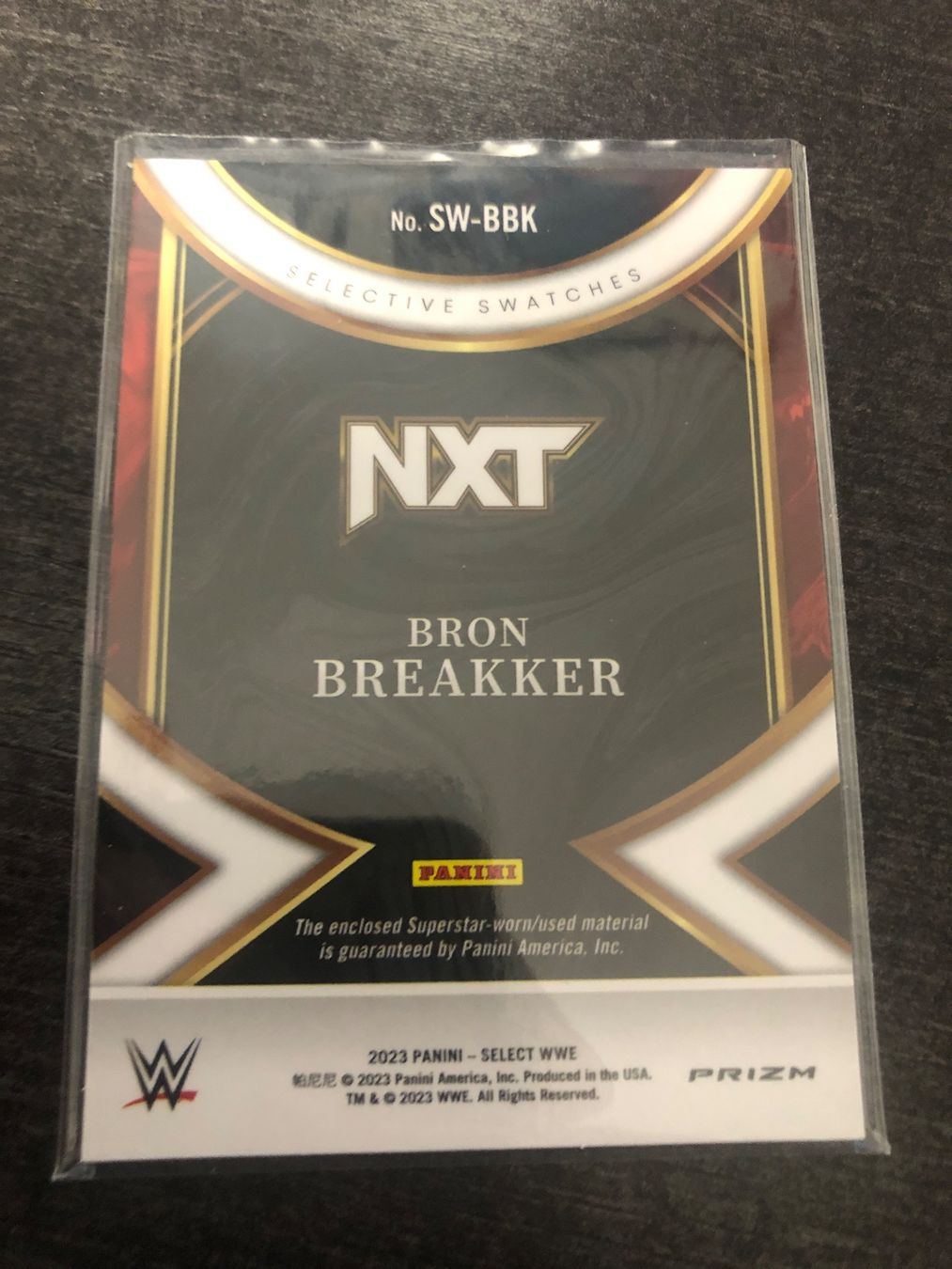 Topps Carte collezionabili: Panini Select WWE Bron Breakker Patch Silver – Usato da Wangenried venduto da Garagara 1