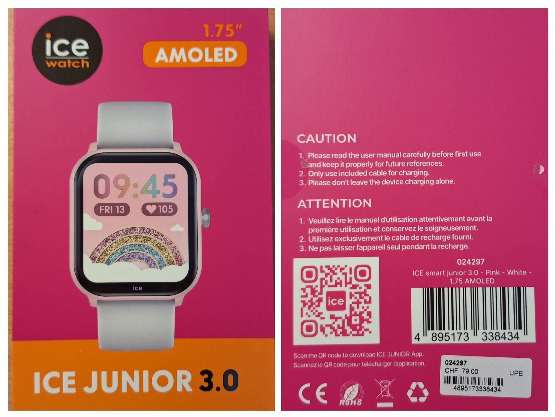 Ice watch Smartwatch: ICE-WATCH ICE Smart Junior 3.0 AMOLED 1.75" - neu – Nuovo e nell'imballaggio originale da Glattbrugg venduto da SubMarineSky 1