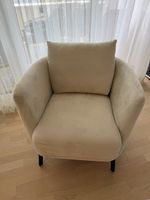 Eleganter Schubiger Design-Sessel Beige – neuwertig