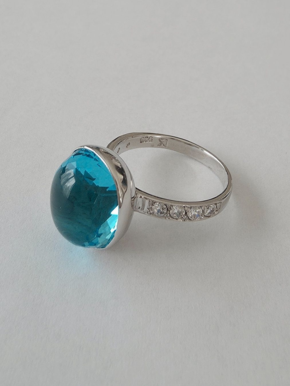 Anelli: Silberring (925) mit blauem Topas - NEU – Nuovo e nell'imballaggio originale da Uetikon am See venduto da Coralreef 2
