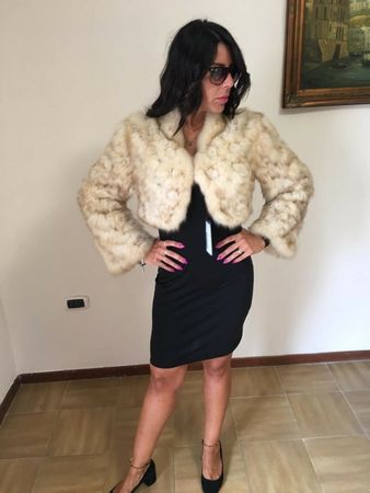 Zobel Pelz Strick Bolero Neu
